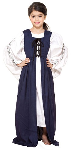 Medieval Market dress in navy.