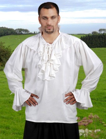 Medieval nobleman shirt in white