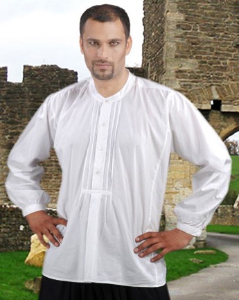 Medieval Warrior Shirt in white